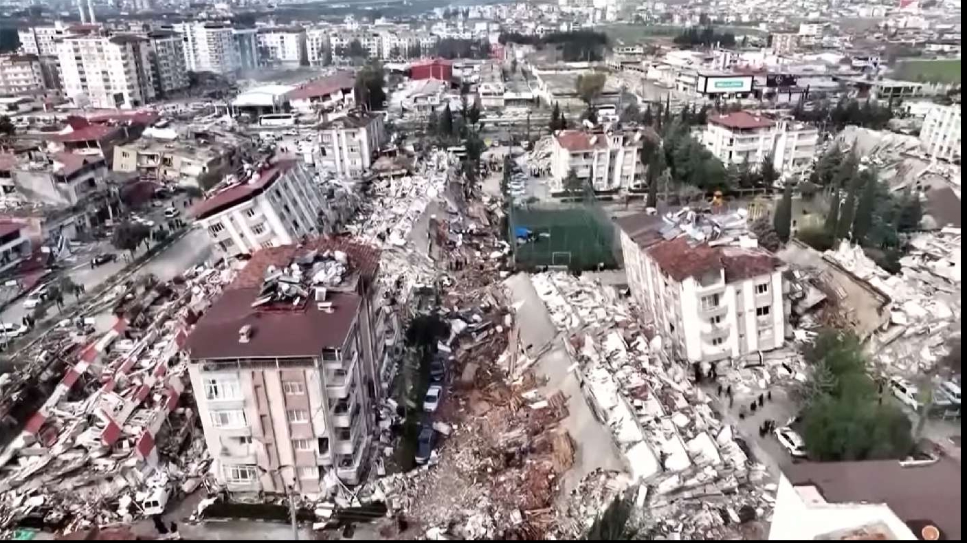 Distrugerile cutremurului în regiunea Hatay Turcia / captura youtube