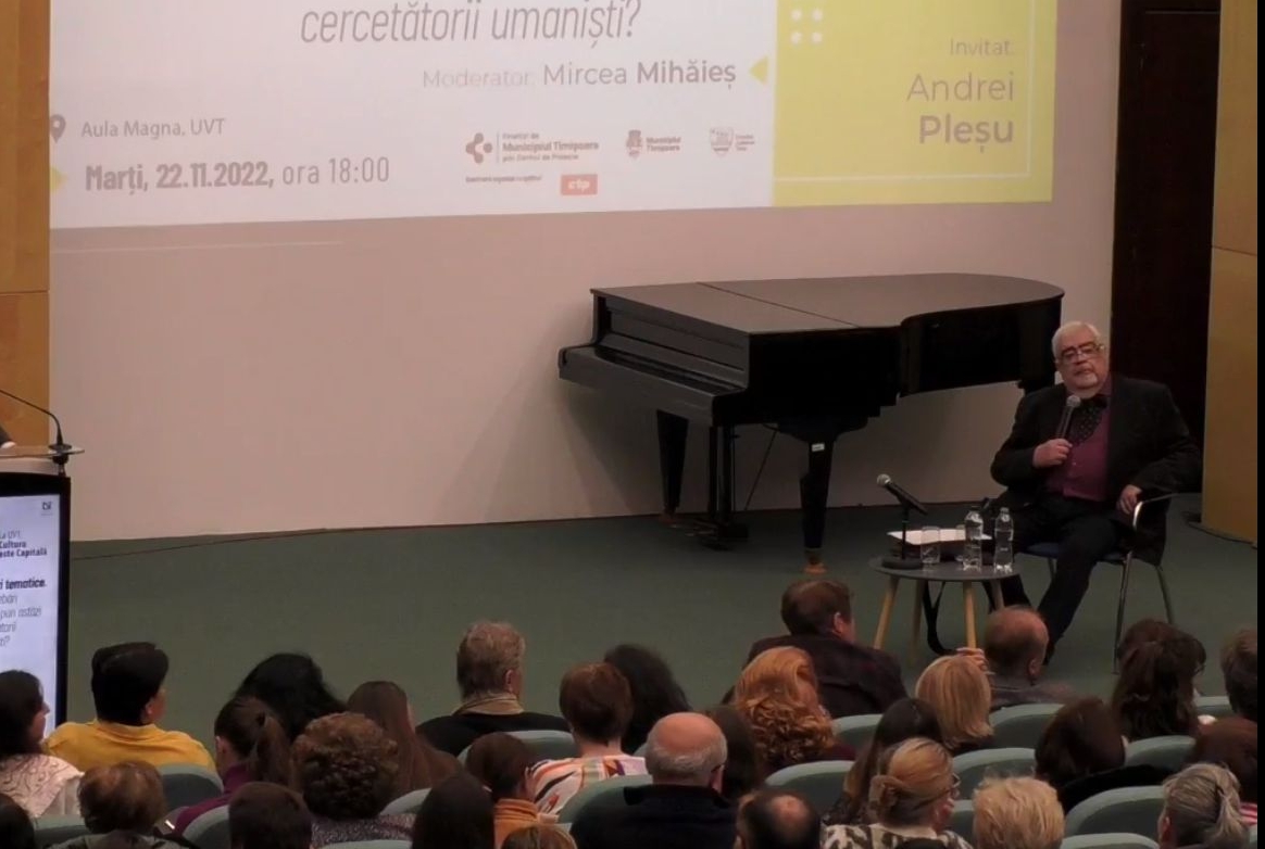 Andrei Pleșu la conferința Abisuri tematice – ce întrebări își mai pun astăzi cercetătorii umaniști?