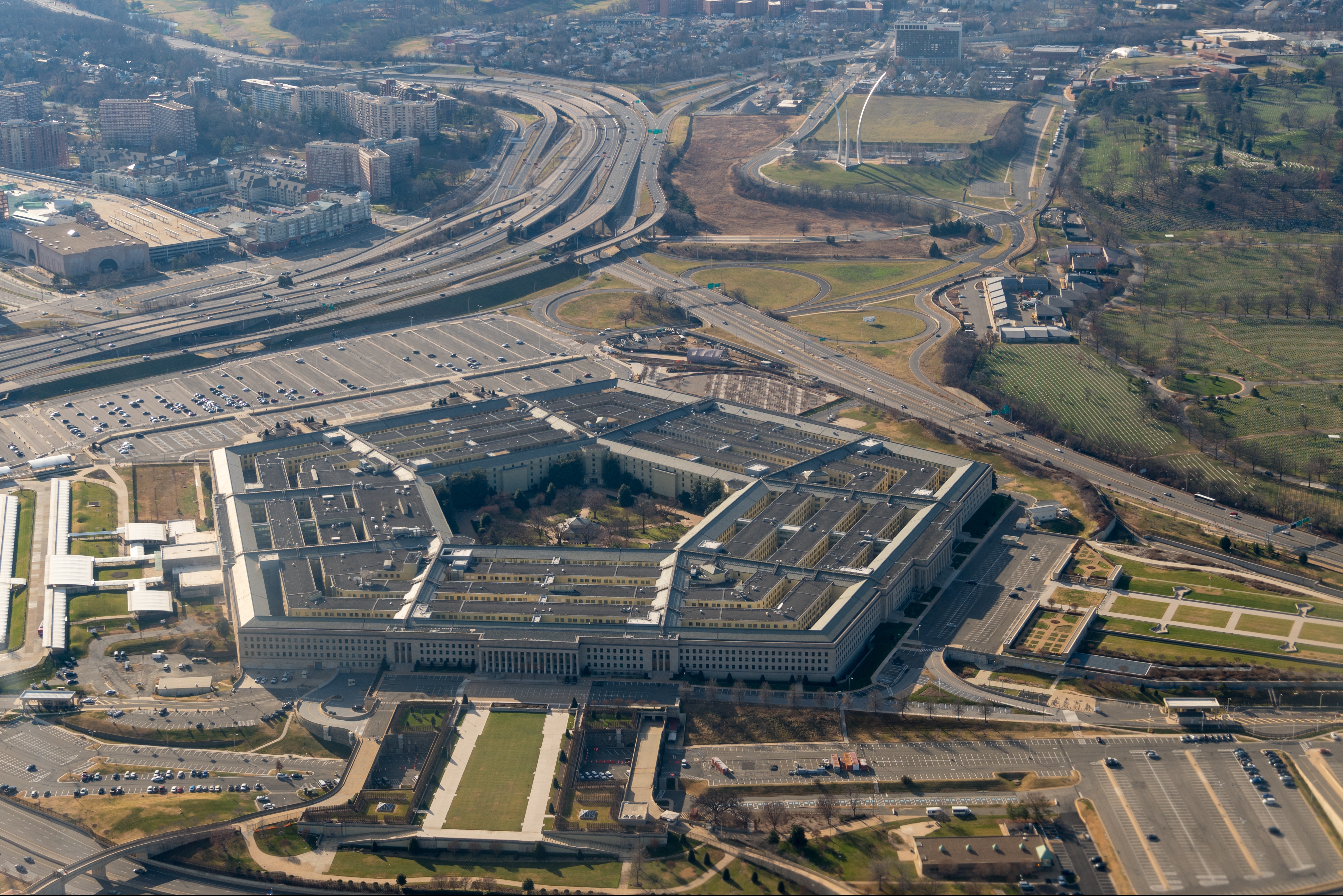 Vedere aeriană asupra Pentagonului