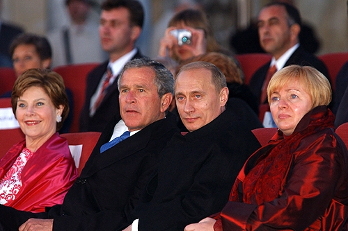 Laura Bush George W. Bush Vladimir Putin și Liudmila Putina