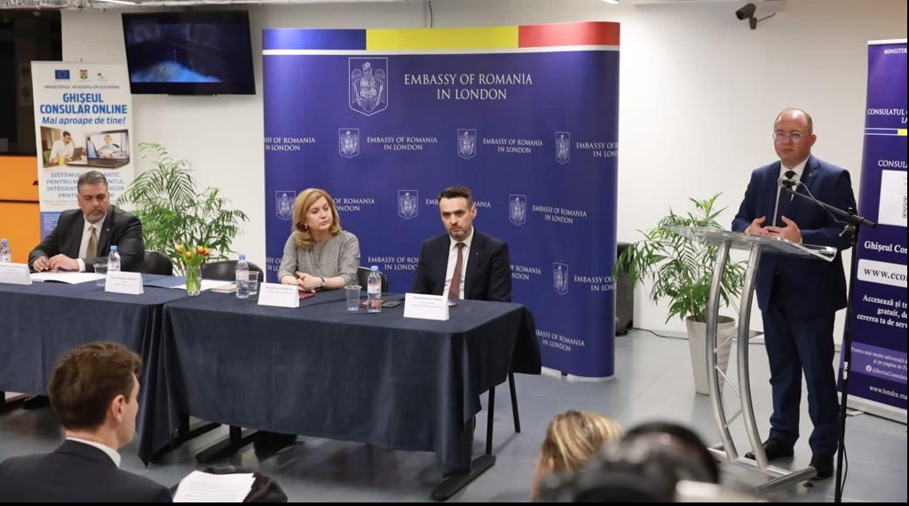 Întâlnirea ministrului Bogdan Aurescu cu reprezentanți ai comunității românești din Regatul Unit