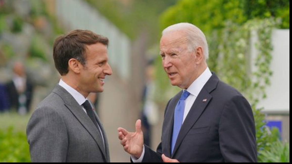Joe Biden si Emmanuel Macron