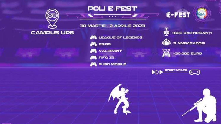 POLI E-Fest va avea loc la Universitatea Politehnica în perioada 30 martie - 2 aprilie