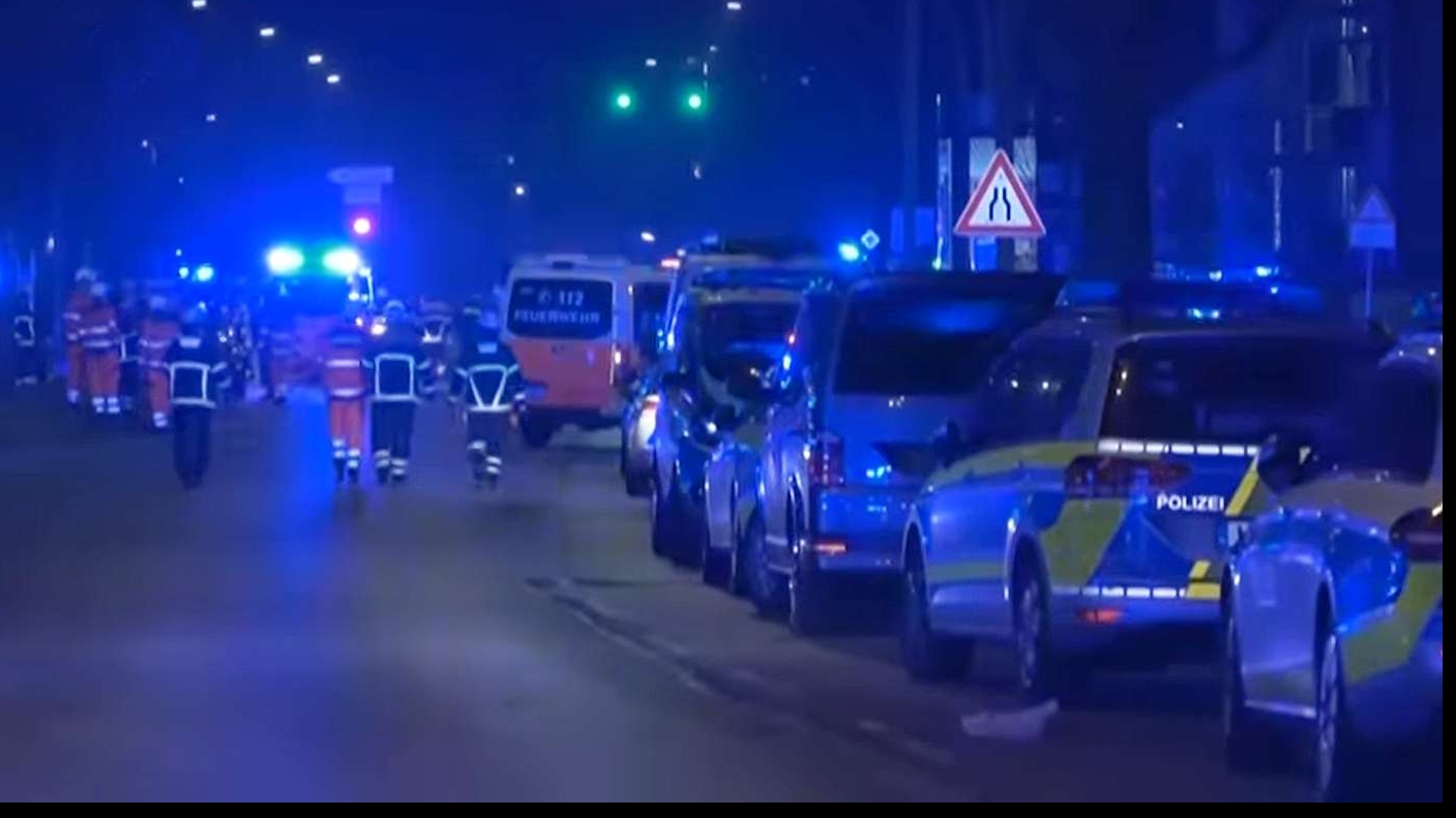 Intervenție polițiști Hamburg / captura video