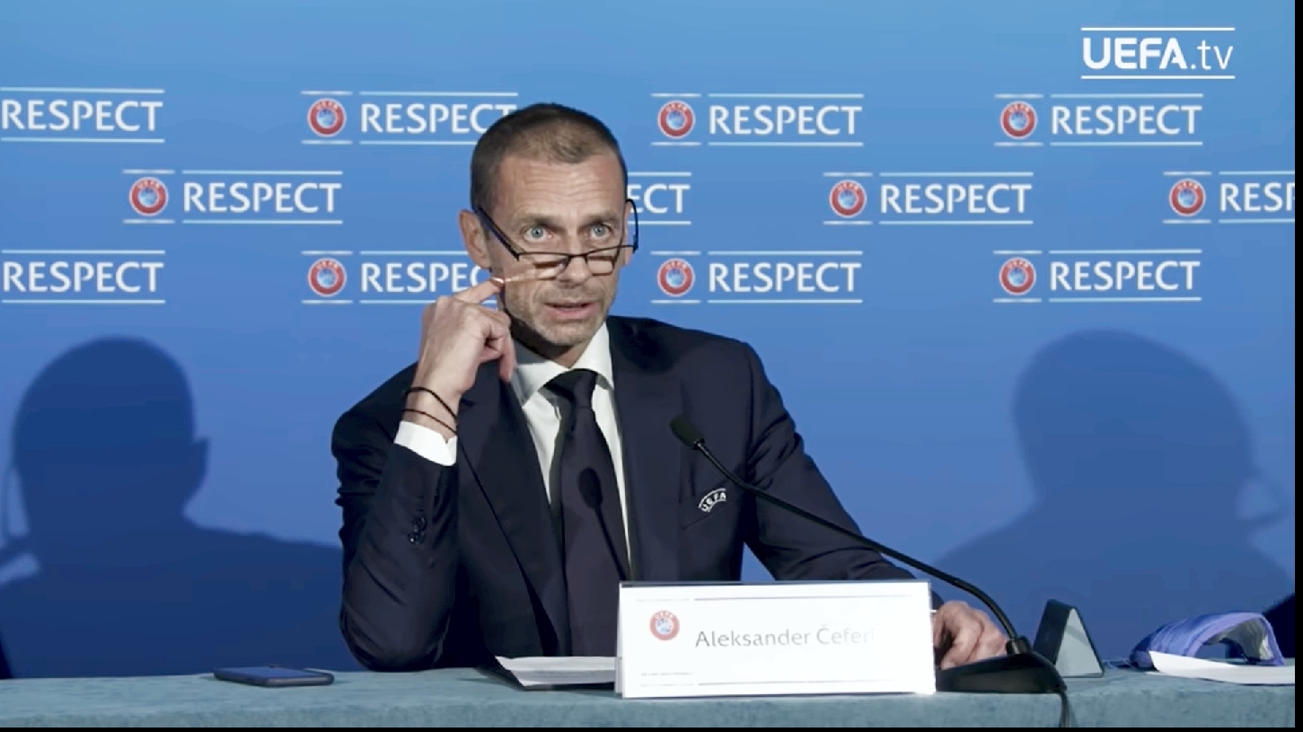 Aleksander Ceferin șeful UEFA / captura video