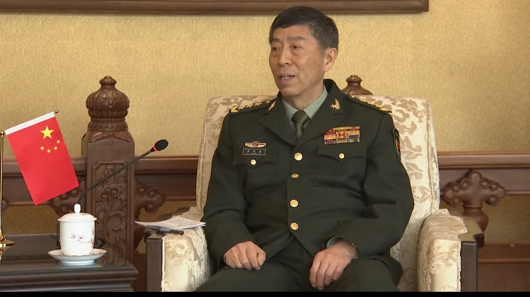Ministrul chinez al apărării Li Shangfu / captura video