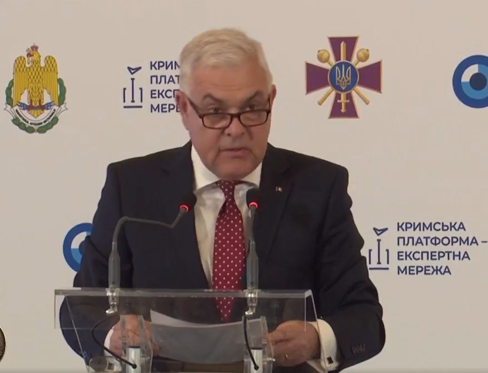 Ministrul român al Apărării Angel Tîlvăr la Conferinţa privind securitatea regiunii Mării Negre care are loc la Bucureşti