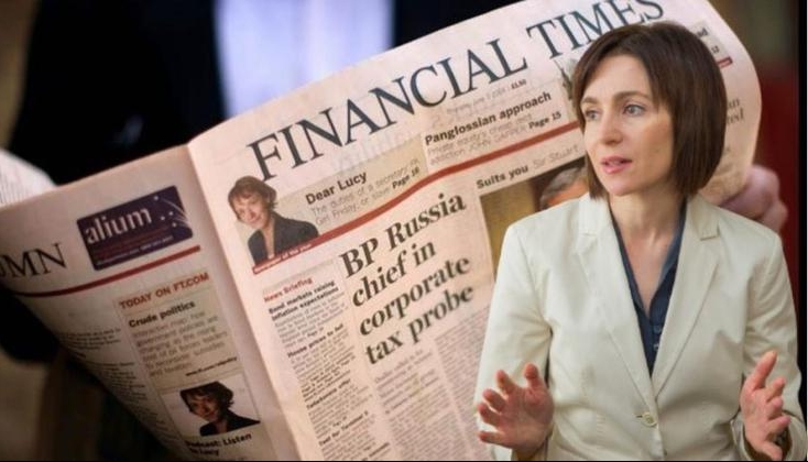 Maia Sandu pentru Financial Times: Kremlinul și-ar dori să refacă Uniunea Sovietică