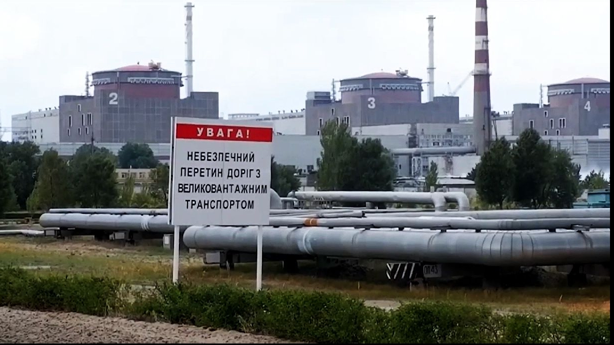 Centrala nucleară Zaporojie / captura video