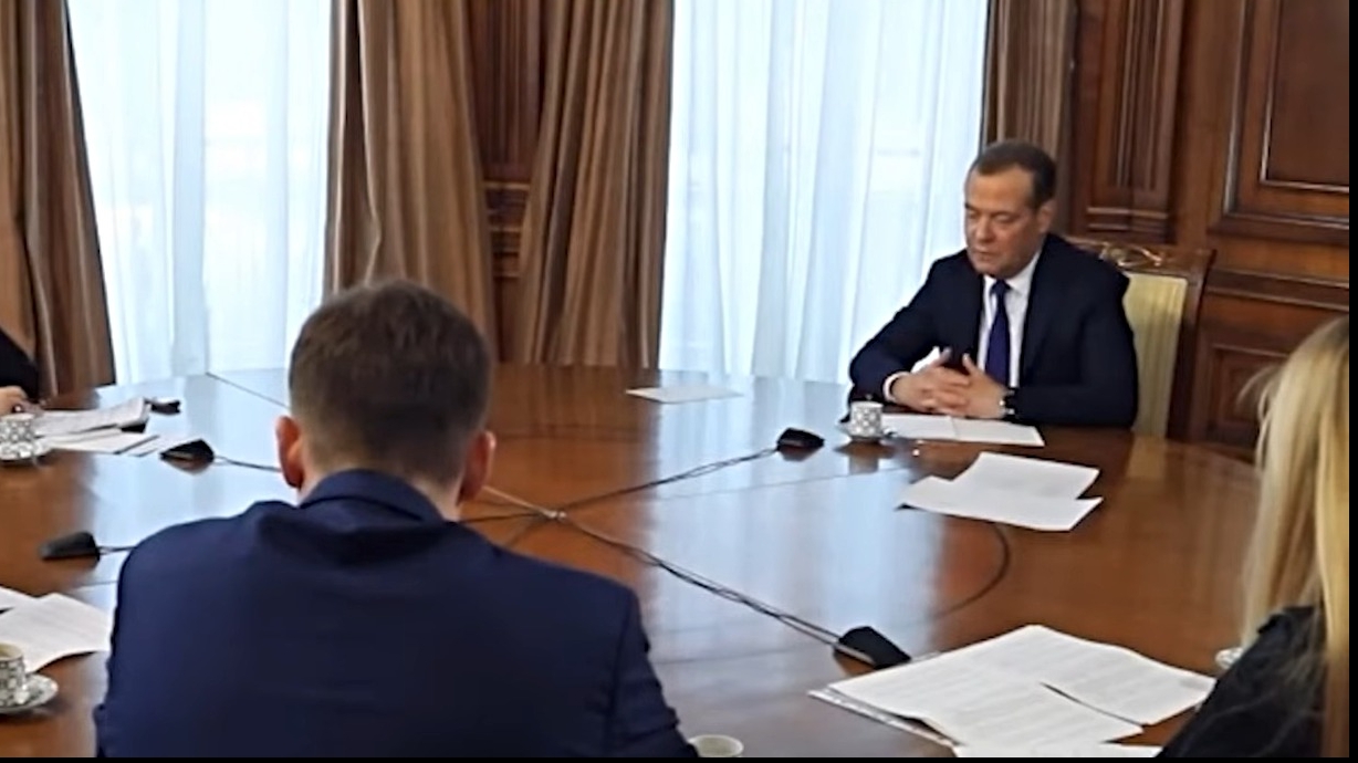 Vicepreşedintele Consiliului de Securitate al Rusiei Dmitri Medvedev / captura video