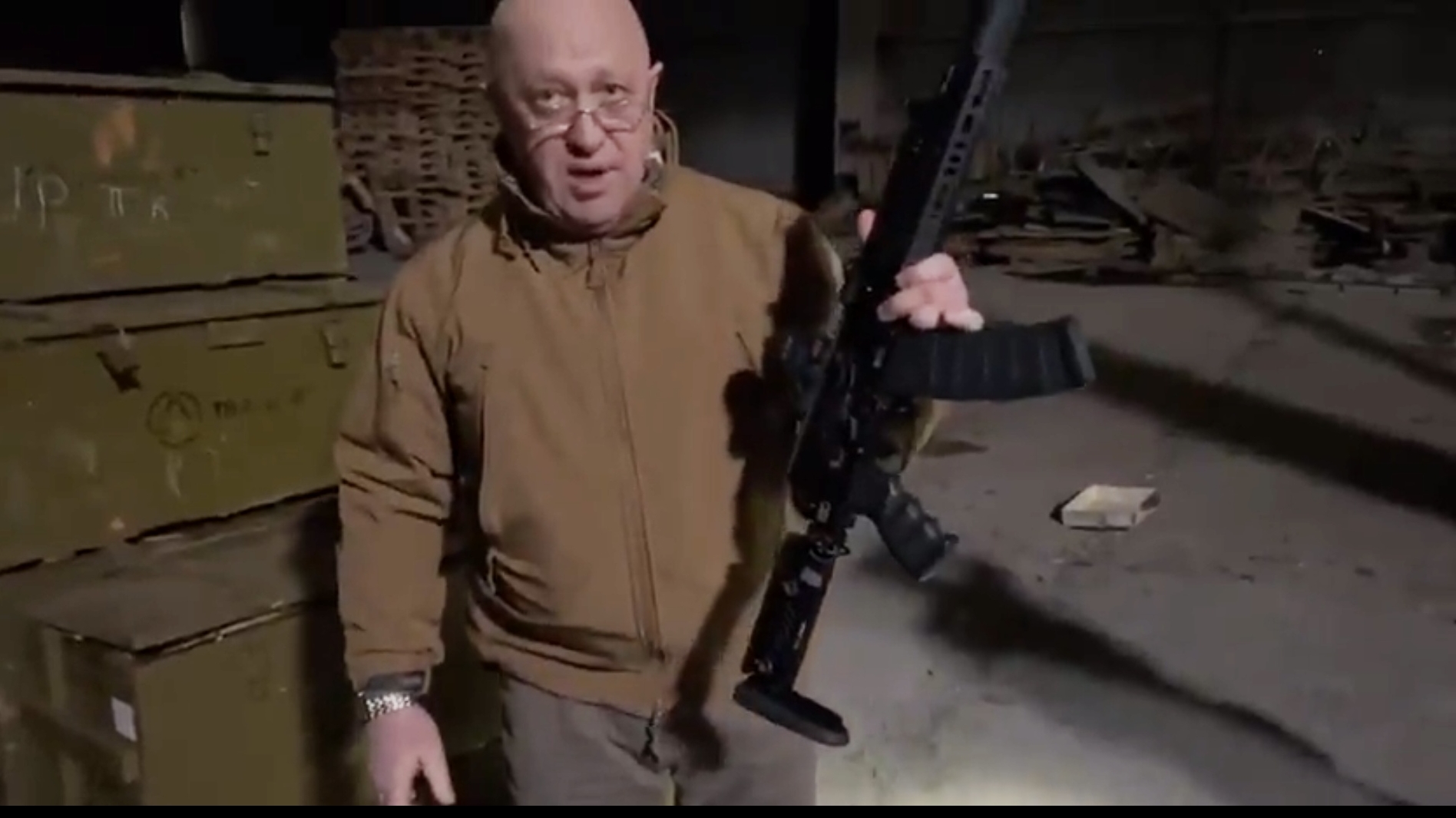 Şeful grupului paramilitar rus Wagner Evgheni Prigojin / captura video