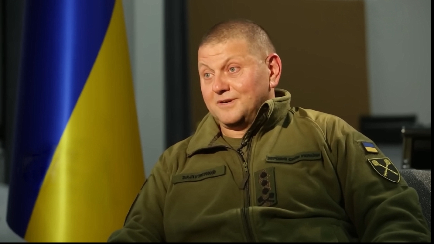 Comandantul şef al armatei Ucrainei generalul Valeri Zalujnîi / captura video